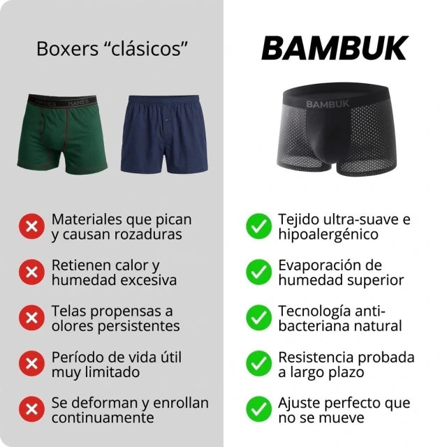 BAMBUK — Boxers Premium de Fibra de Bambú
