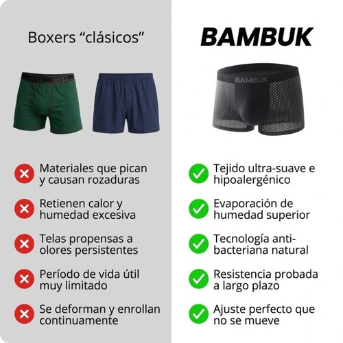 BAMBUK — Boxers Premium de Fibra de Bambú