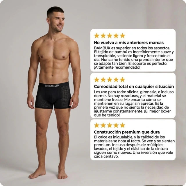 BAMBUK — Boxers Premium de Fibra de Bambú